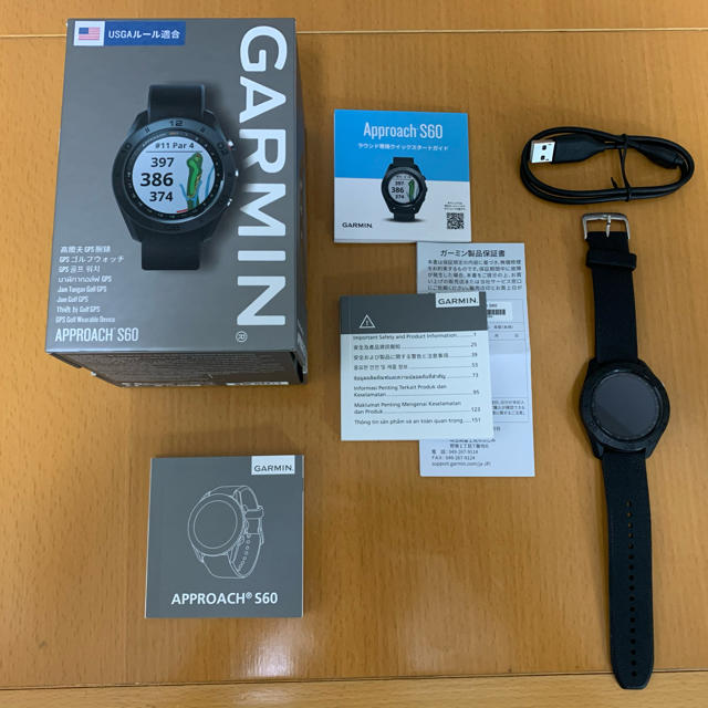 GARMIN Approach S60 Black 品質保証書付 ゴルフ arts2do.ir