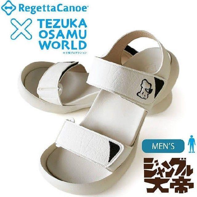 Regetta Canoe(リゲッタカヌー)のセール☆リゲッタカヌー×手塚コラボモデル ジャングル大帝レオ メンズ LLサイズ メンズの靴/シューズ(サンダル)の商品写真