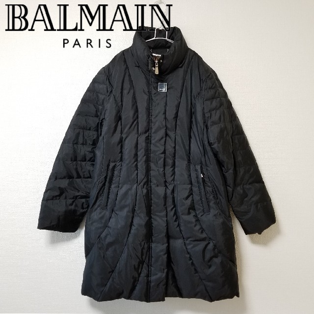 BALMAIN バルマン シルク混 ダウンコート