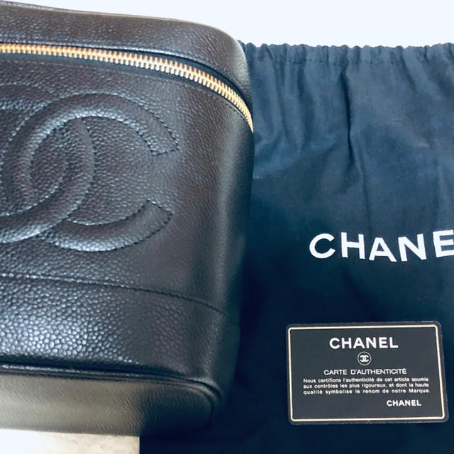 最終値下げ CHANEL - ポーチ キャアビアスキン バニティバッグ