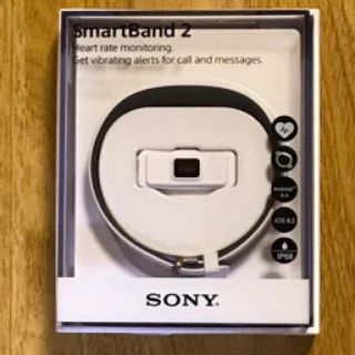 ソニー(SONY)の美品 ソニー スマートバンド2 SWR12JP/W ホワイト(その他)