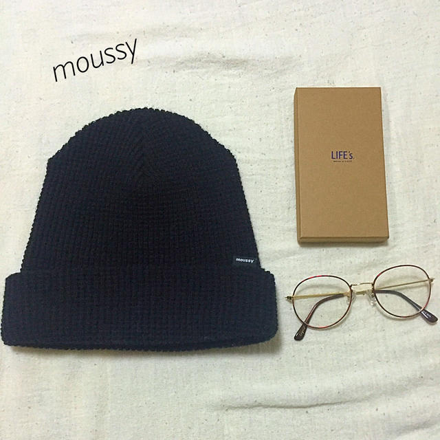 moussy(マウジー)のmoussyニット帽♡ レディースの帽子(ニット帽/ビーニー)の商品写真