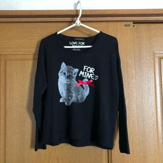 イング(INGNI)の新品　イング　猫　フォトプリント　Tシャツ(Tシャツ(長袖/七分))