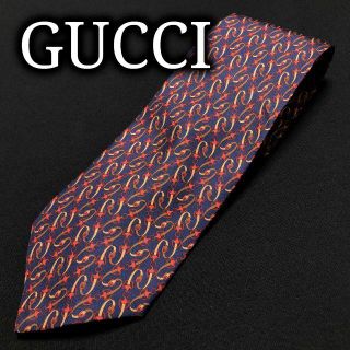 グッチ(Gucci)のグッチ ベルトデザイン ネイビー ネクタイ A101-O06(ネクタイ)