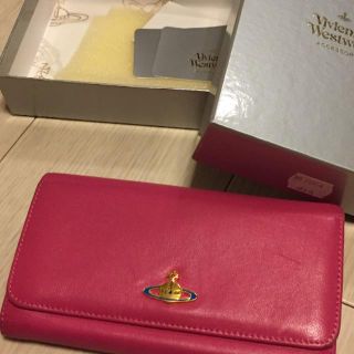 ヴィヴィアンウエストウッド(Vivienne Westwood)の値下げ 美品 vivienne westwood  長財布  ピンク(財布)