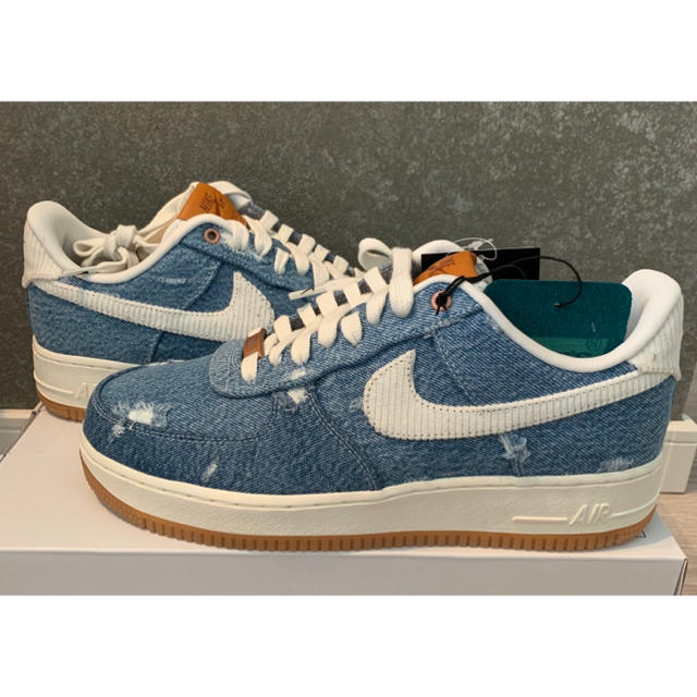 スニーカーnike air force 1 by you Levi's 27.5cm