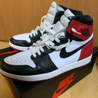 NIKE - air jordan1 つま黒 black toe ジョーダン1 の通販 by えー's
