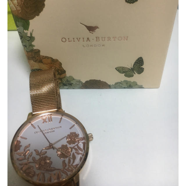 Olivia Burton オリビアバートン ローズゴールド メッシュ 腕時計