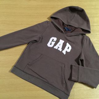 ギャップキッズ(GAP Kids)の130size★GAP ロゴパーカー ブラウン×ピンク(Tシャツ/カットソー)