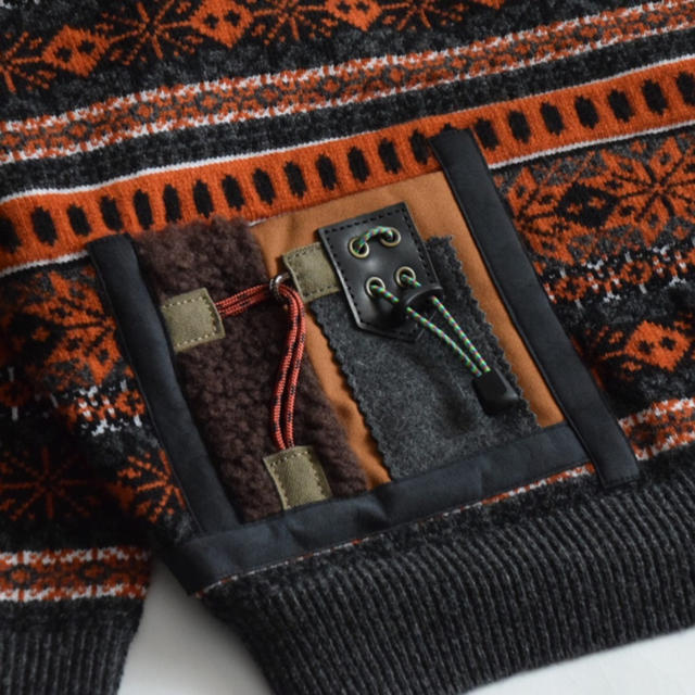 kolor(カラー)の19AW kolor PATCHWORK FAIR ISLE SWEATE メンズのトップス(ニット/セーター)の商品写真