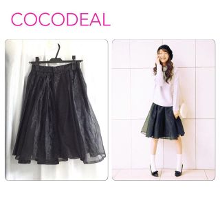 ココディール(COCO DEAL)のCOCODEAL♡オーガンジースカート(ひざ丈スカート)