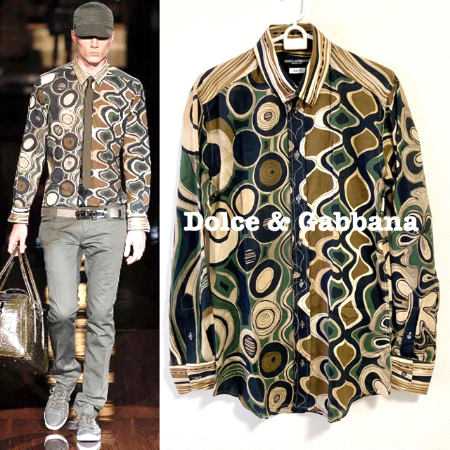 ランウェイ登場□Dolce&Gabbana/長袖シャツ/ドルガバ 美品 D&G - シャツ