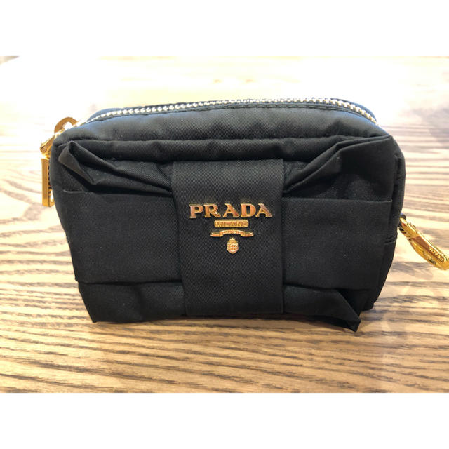 PRADA(プラダ)のPRADA ミニリボンポーチ レディースのファッション小物(ポーチ)の商品写真