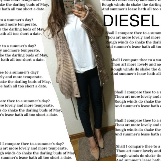 DIESEL(ディーゼル)のディーゼル ニットガウン レディースのトップス(ニット/セーター)の商品写真