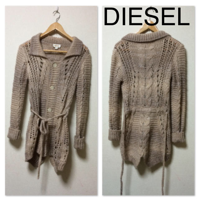 DIESEL(ディーゼル)のディーゼル ニットガウン レディースのトップス(ニット/セーター)の商品写真