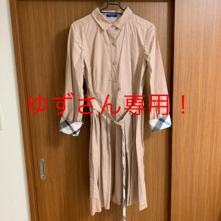 ブラックレーベルクレストブリッジ(BLACK LABEL CRESTBRIDGE)の【お値下げ】バーバリー シャツワンピース(ひざ丈ワンピース)