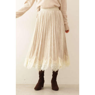 プロポーションボディドレッシング(PROPORTION BODY DRESSING)の♡ベロアプリーツチュールスカート♡(ロングスカート)