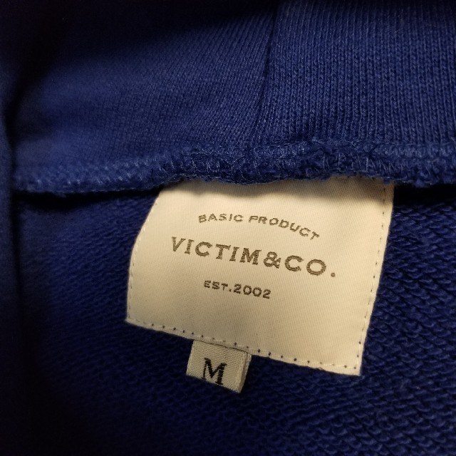 VICTIM(ヴィクティム)のvictim COLOR PARKA BLUE   M ヴィクティム ブルー メンズのトップス(パーカー)の商品写真