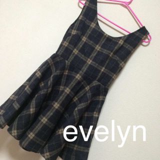 エブリン(evelyn)のチェックワンピース(ミニワンピース)