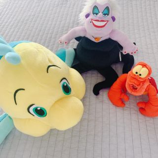 ディズニー(Disney)のリトルマーメイド　　ぬいぐるみ　セット売り(ぬいぐるみ)