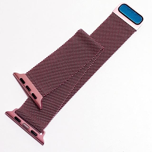 Apple Watch - Apple Watch ピンク・G 38, 40mm対応 ミラネーゼループ