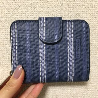 コーチ(COACH)のコーチ レディース 2つ折り財布 / ブルー(財布)