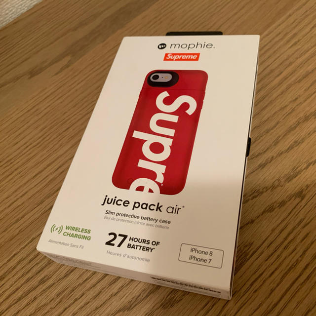 Supreme(シュプリーム)の新品 supreme iphone 7 8 juice pack air ケース スマホ/家電/カメラのスマホアクセサリー(iPhoneケース)の商品写真