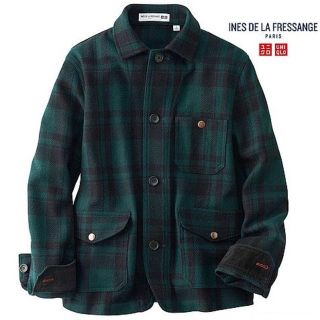 ユニクロ(UNIQLO)の週末最値下★新品イネス8600円マッキーノジャケットLブラックウォッチ柄チェック(Gジャン/デニムジャケット)