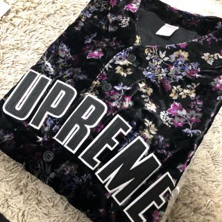 シュプリーム(Supreme)のSupreme Floral Velour Baseball Jersey L(シャツ)