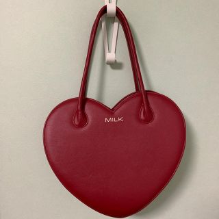 MILK - MILK ハートバッグ レッドの通販 by ましゅまろ's shop|ミルク ...