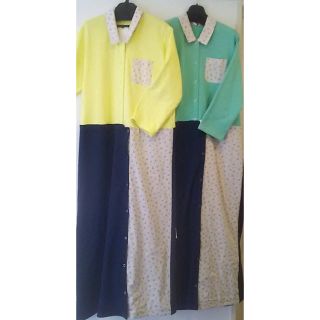 イエロー☆外出用介護つなぎ服☆寝たきり介護服☆(その他)