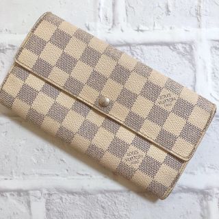 ルイヴィトン(LOUIS VUITTON)のLOUIS VUITTON ルイ ヴィトン  ダミエ 白 長財布 財布(財布)