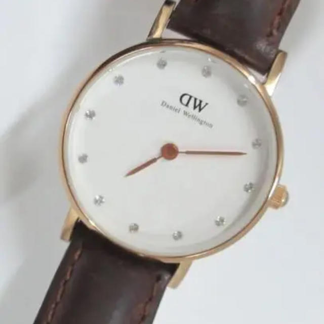 Daniel Wellington(ダニエルウェリントン)の正規品 動品 ダニエルウェリントン 26mm クラッシー ローズゴールド レディースのファッション小物(腕時計)の商品写真