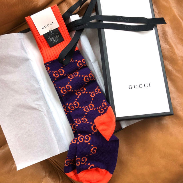 Gucci(グッチ)のGUCCI  グッチ　GGパターン　ハイソックス メンズのレッグウェア(ソックス)の商品写真