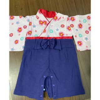 シマムラ(しまむら)の双子ママ様専用　バースデイ ベビー袴ロンパース(和服/着物)