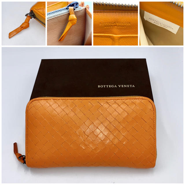 Bottega Veneta(ボッテガヴェネタ)のお買い得／ボッテガヴェネタ／長財布／ラウンドジップ／オレンジ レディースのファッション小物(財布)の商品写真