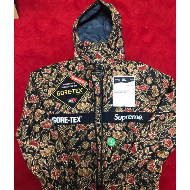 最安値supreme gore-tex court jacket flowerナイロンジャケット