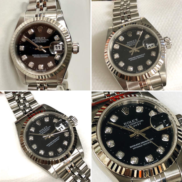 ROLEX(ロレックス)のロレックス　デイトジャスト　１０p レディース レディースのファッション小物(腕時計)の商品写真