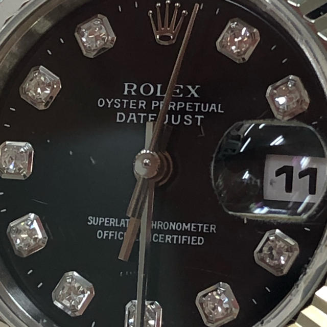 ROLEX(ロレックス)のロレックス　デイトジャスト　１０p レディース レディースのファッション小物(腕時計)の商品写真