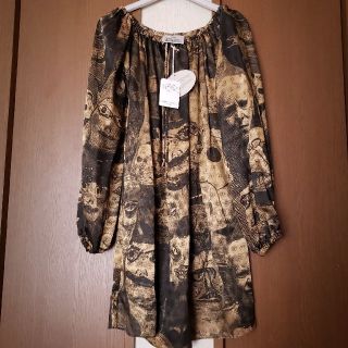 ヴィヴィアンウエストウッド(Vivienne Westwood)の[未使用タグ付き]パペット柄ワンピース(ミニワンピース)