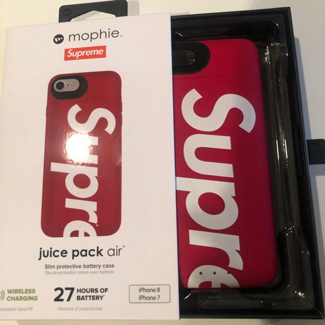 Supreme(シュプリーム)のSupreme mophie iPhone7,8 Juice Pack Air スマホ/家電/カメラのスマホアクセサリー(iPhoneケース)の商品写真