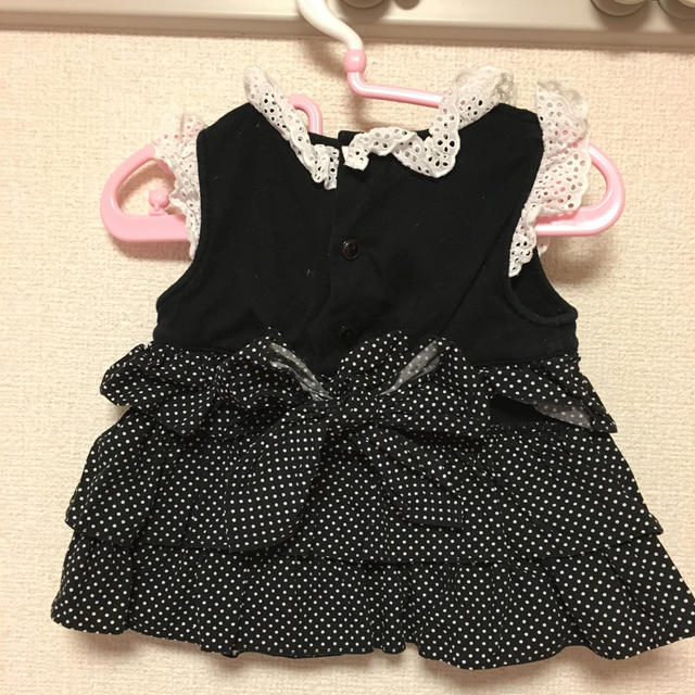 mezzo piano(メゾピアノ)のmezzo piano♡ドット柄ワンピ キッズ/ベビー/マタニティのキッズ服女の子用(90cm~)(ワンピース)の商品写真