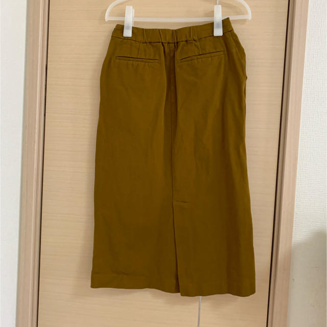 MUJI (無印良品)(ムジルシリョウヒン)の縦横ストレッチチノイージーストレートスカート レディースのスカート(ひざ丈スカート)の商品写真
