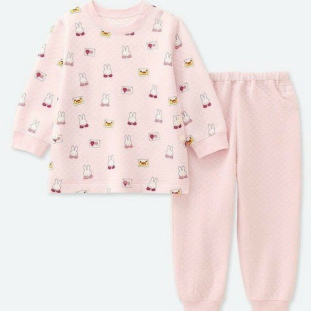 UNIQLO(ユニクロ)の新品未使用 ミッフィー  パジャマ ユニクロ キッズ/ベビー/マタニティのキッズ服女の子用(90cm~)(パジャマ)の商品写真