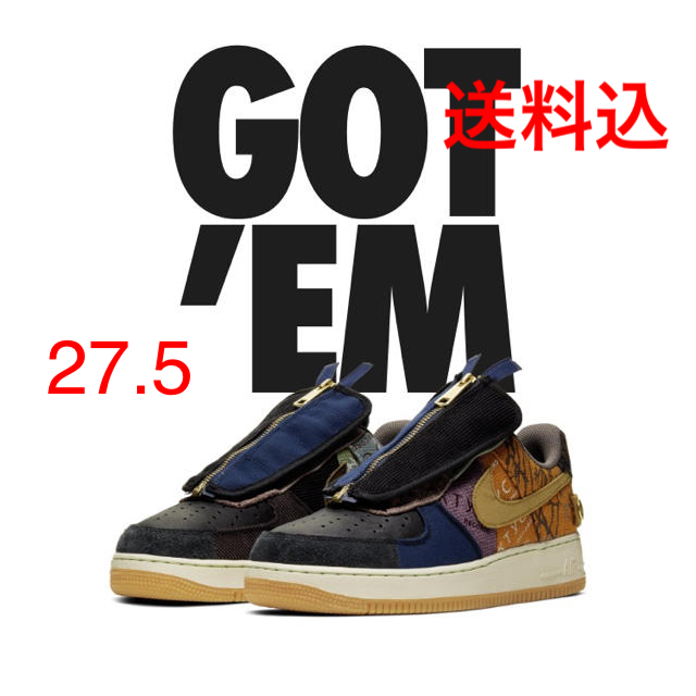 NIKE(ナイキ)のTRAVIS SCOTT AIR FORCE1 CACTUSJACK 27.5 メンズの靴/シューズ(スニーカー)の商品写真