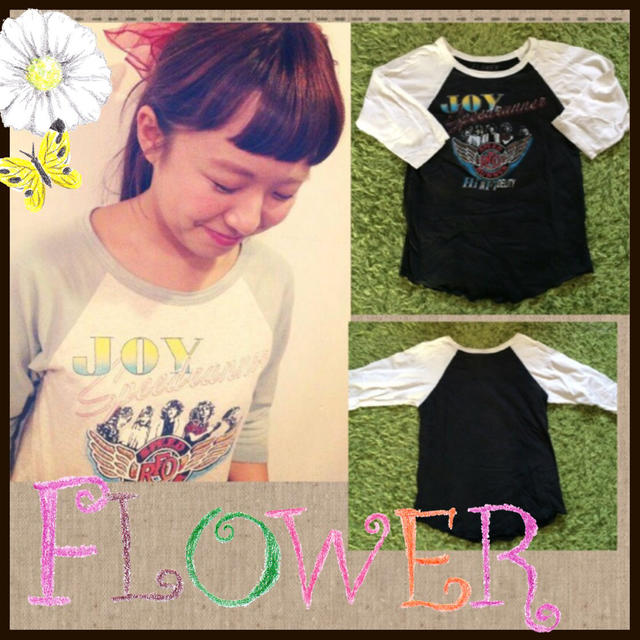 flower(フラワー)のflower◎ラグランT レディースのトップス(Tシャツ(長袖/七分))の商品写真