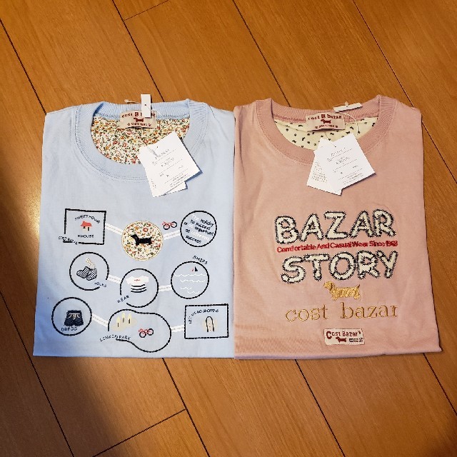 Tシャツ　二枚セット レディースのトップス(Tシャツ(半袖/袖なし))の商品写真