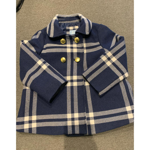 babyGAP(ベビーギャップ)のbaby gap チェック　コート　110㌢ キッズ/ベビー/マタニティのキッズ服女の子用(90cm~)(コート)の商品写真