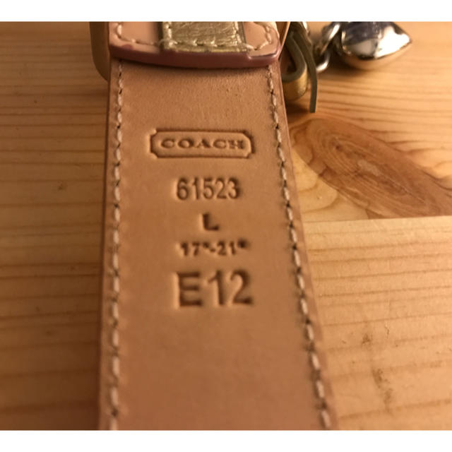 COACH(コーチ)のCOACH ハート型チャーム付き　中大型犬用首輪 その他のペット用品(犬)の商品写真