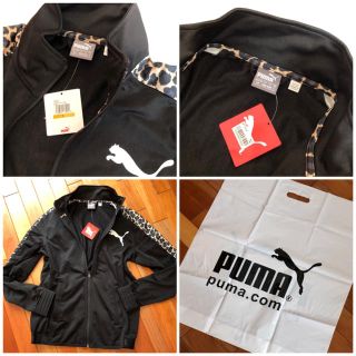 プーマ(PUMA)の新品タグ付　PUMA Contrast Jacket /ブラック&レオパード柄(その他)